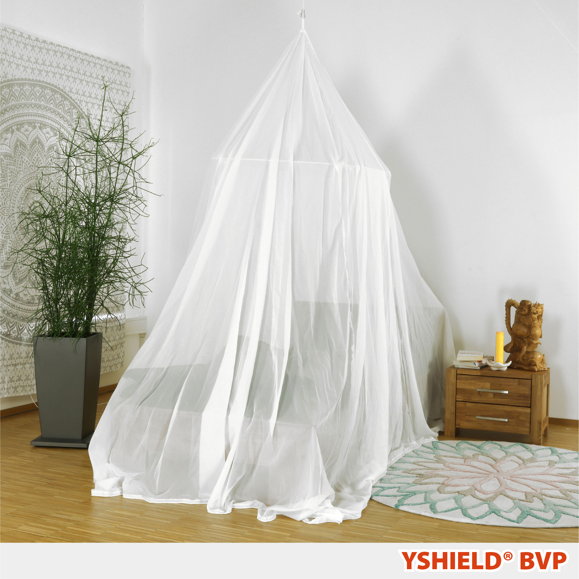 YSHIELD® BVP | Abschirmbaldachin | Pyramide | VOILE – Bild 1