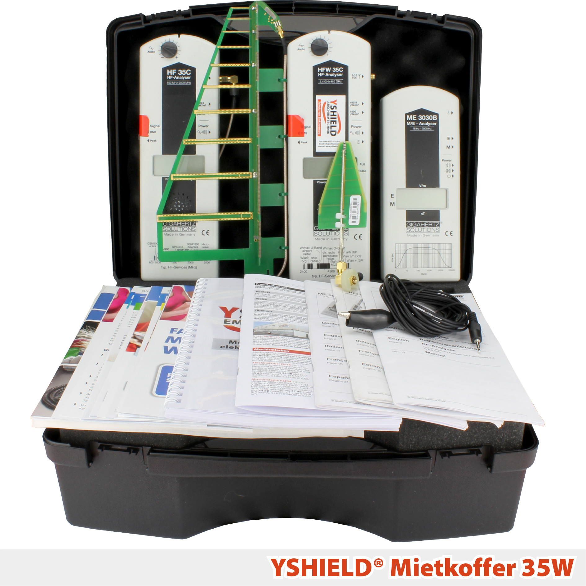 YSHIELD® 35W | Mietkoffer | Miete 7 Tage