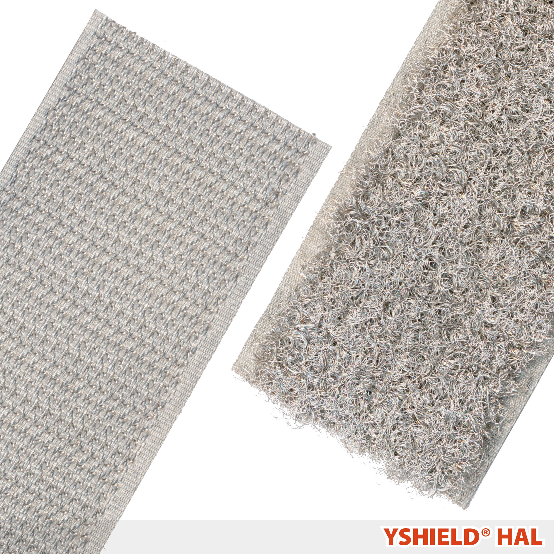YSHIELD® HAL | Versilberter Klettverschluss | Breite 30 mm | 1 Meter – Bild 1