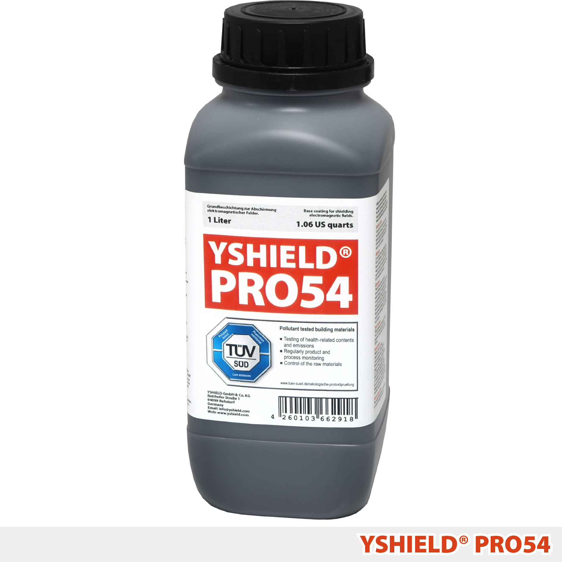 YSHIELD® PRO54 | Abschirmfarbe Carbonfasern | 1 Liter